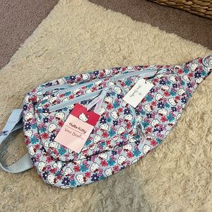 Hello Kitty Vera Bradley Sling Backpack. NWT